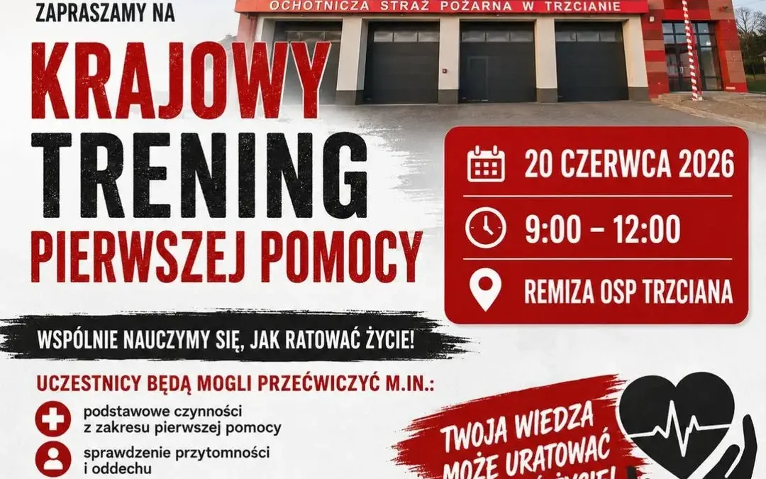 Krajowy Trening Pierwszej Pomocy w Trzcianie – naucz się ratować życie