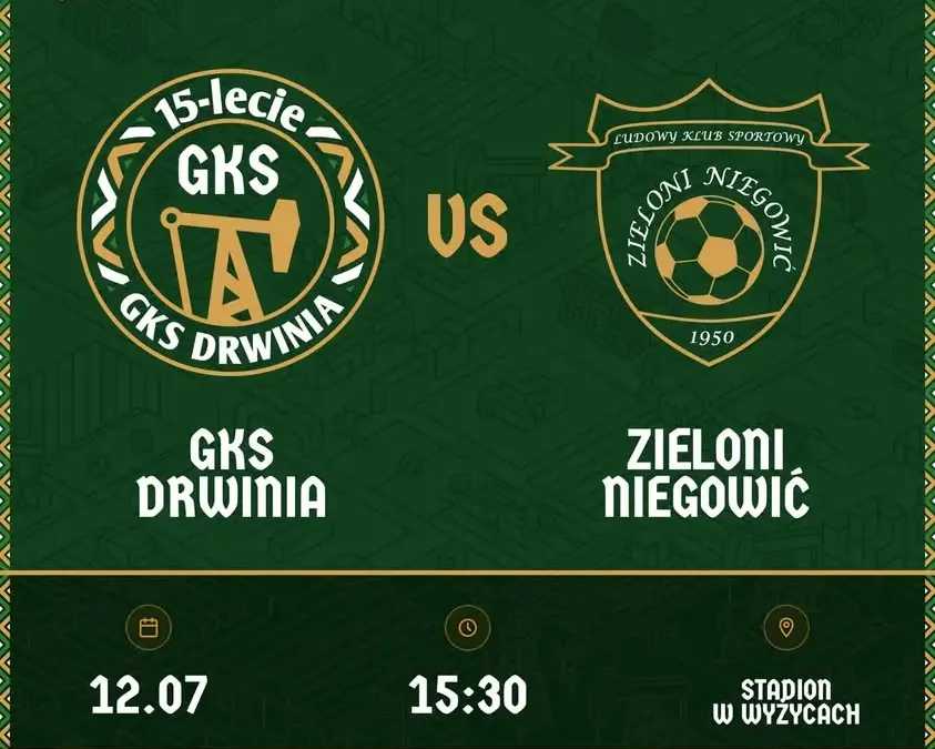 GKS Drwinia zmierzy się z Zielonymi Niegowić w drugim sparingu przed sezonem