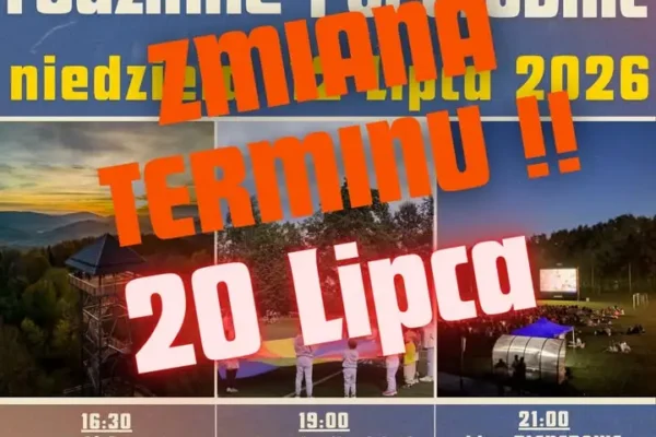 Rodzinne Popołudnie i Kino Plenerowe przeniesione na 20 lipca