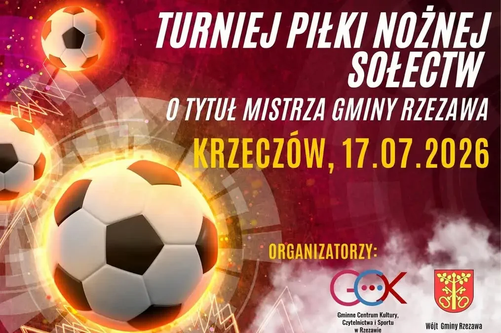 Turniej Piłki Nożnej Sołectw o Tytuł Mistrza Gminy Rzezawa już jutro w Krzeczowie