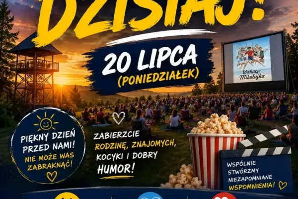 Rodzinne Popołudnie i Kino Plenerowe w Żegocinie już dziś!
