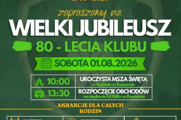 80-lecie GOSiR Novi Rzezawianka – wielkie święto w sobotę w Rzezawie