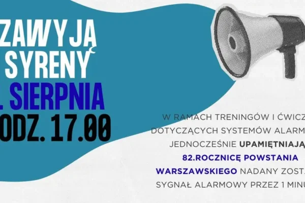 1 sierpnia zawyją syreny alarmowe w gminie Nowy Wiśnicz