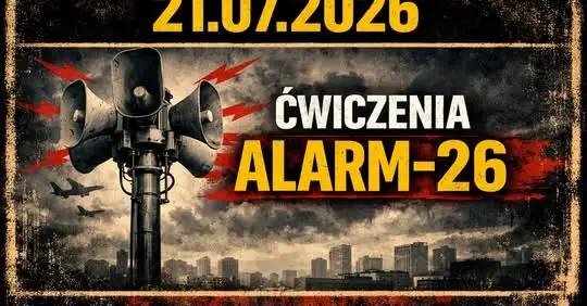 Ogólnokrajowe ćwiczenie Alarm-26: 21 lipca zawyją syreny w Gminie Żegocina