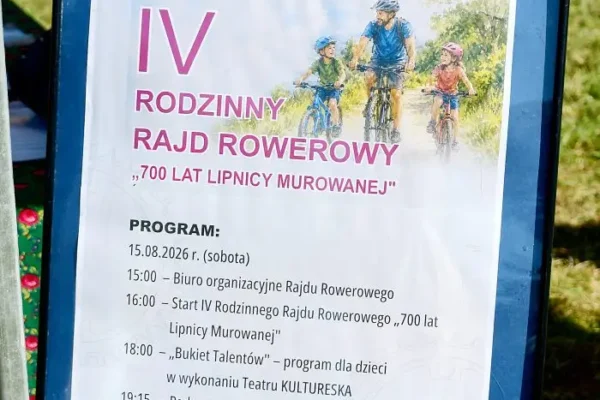 Rowerowy Rajd i Rodzinna Zabawa na Starcie Święta Gminy Lipnica Murowana