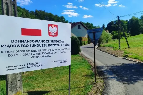 Zakończono remont drogi Chrostowa – Kopaliny w gminie Łapanów