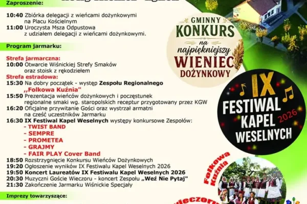 Jarmark Wiśnickie Specjały już jutro na rynku w Nowym Wiśniczu