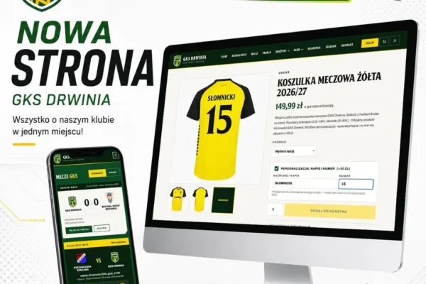 GKS Drwinia uruchamia nową stronę internetową i sklep z klubowymi gadżetami