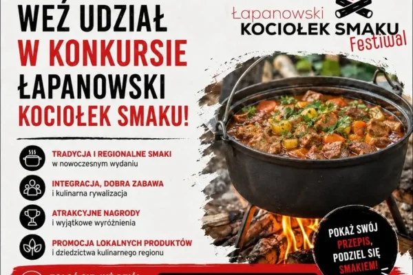 Łapanowski Kociołek Smaku – 2. edycja konkursu kulinarnego już 13 września