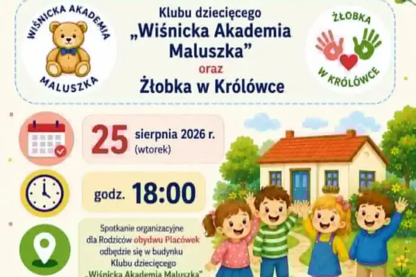 Spotkanie organizacyjne dla rodziców w Starym Wiśniczu – 25 sierpnia