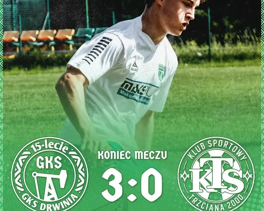GKS II Drwinia odnosi pierwsze zwycięstwo w sezonie, pokonując Trzcianę 2000 II 3:0