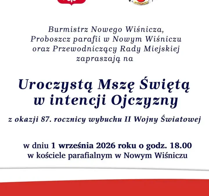 87. rocznica wybuchu II wojny światowej – uroczystości w Nowym Wiśniczu