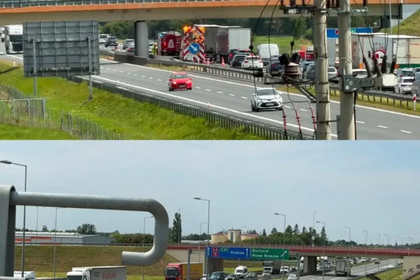 Utrudnienia na A4 pod Bochnią w kierunku Tarnowa