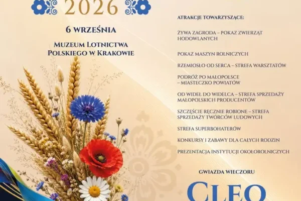 XXVIII Dożynki Województwa Małopolskiego już 6 września w Krakowie