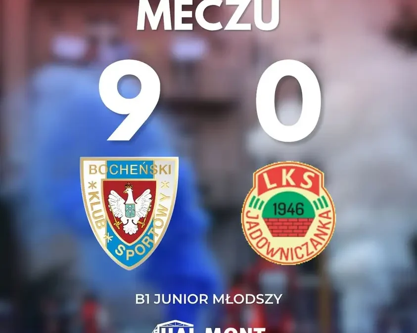 Juniorzy młodsi BKS Bochnia wygrywają z Jadowniczanką na otwarcie sezonu