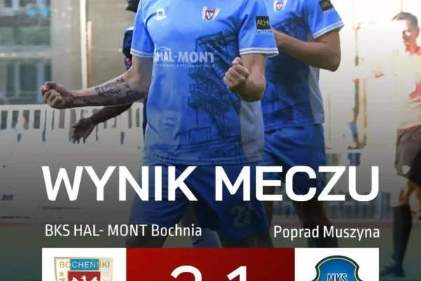 BKS Bochnia pokonuje Poprad Muszyna 3:0 w emocjonującym meczu