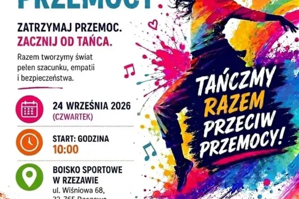 Taniec przeciw przemocy w Rzezawie – mieszkańcy spotkają się na boisku