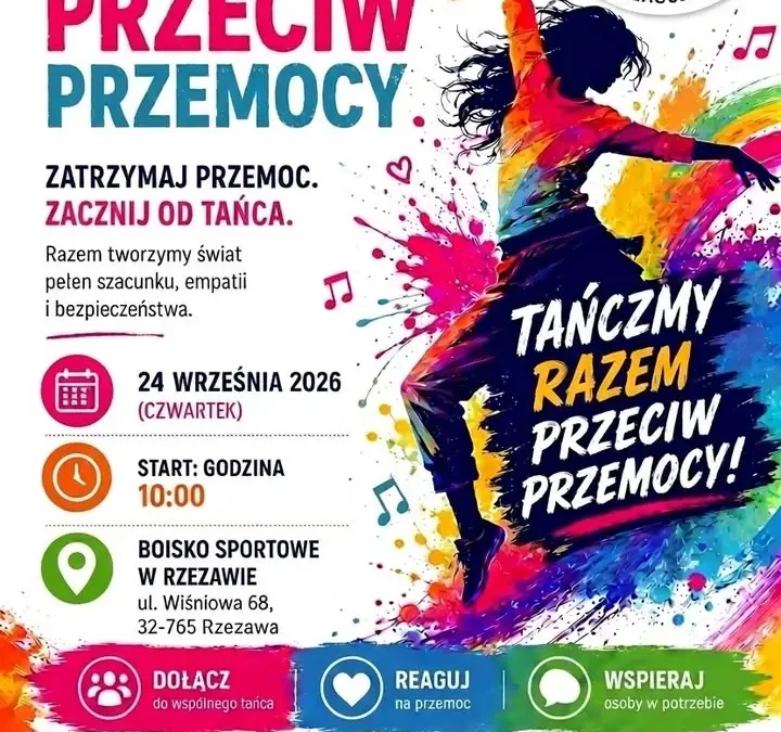Taniec przeciw przemocy w Rzezawie – mieszkańcy spotkają się na boisku
