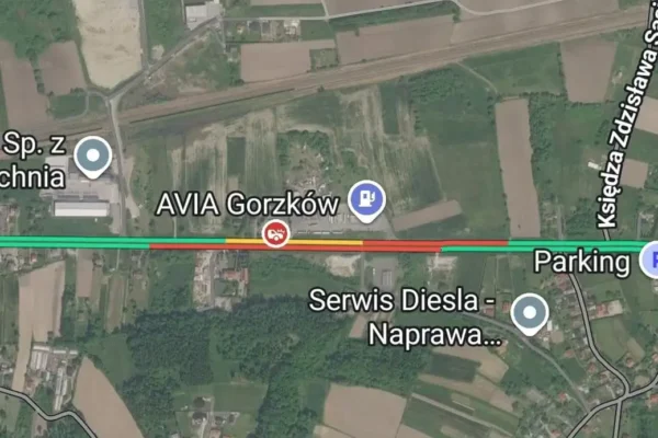 Zderzenie dwóch aut na DK94 w Gorzkowie. Sprawca najechał na tył Dacii