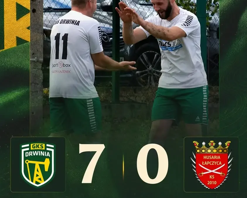 Pogrom w Drwini: GKS rozbija KS Husaria Łapczyca 7:0
