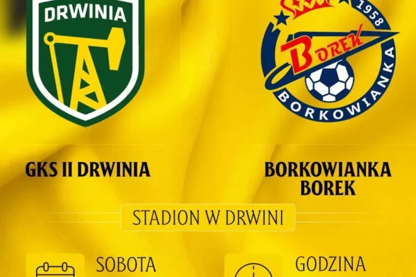 GKS II Drwinia kontra Borkowianka Borek – hit soboty w B Klasie