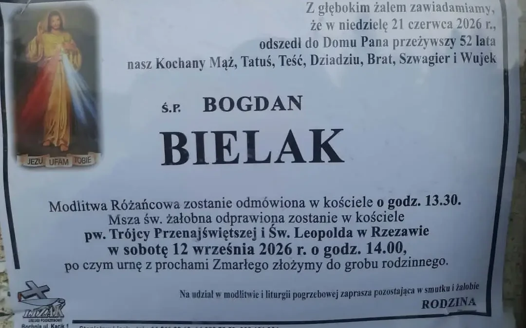 Pożegnanie Bogdana Bielaka – byłego zawodnika, członka rodziny kapitana