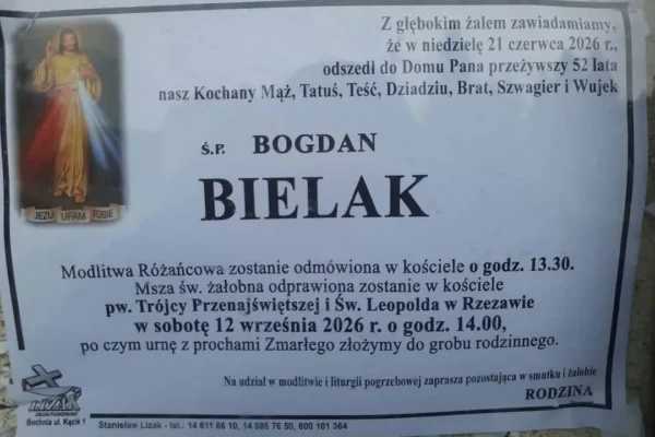 Pożegnanie Bogdana Bielaka – byłego zawodnika, członka rodziny kapitana