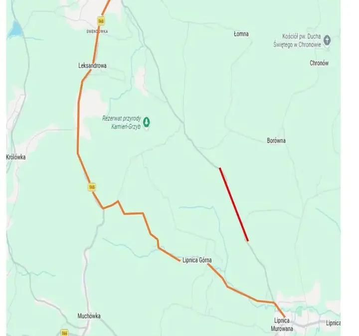 Lipnica Górna: droga przez Bukowiec zamknięta od 24 do 27 września