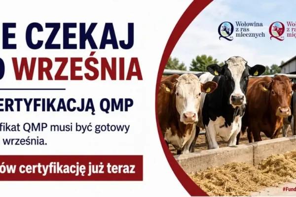 Rolnicy z gminy Nowy Wiśnicz mają czas do 30 września na uzyskanie certyfikatu QMP