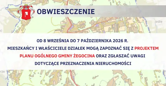 Konsultacje społeczne Planu Ogólnego Gminy Żegocina – mieszkańcy mogą zgłaszać uwagi