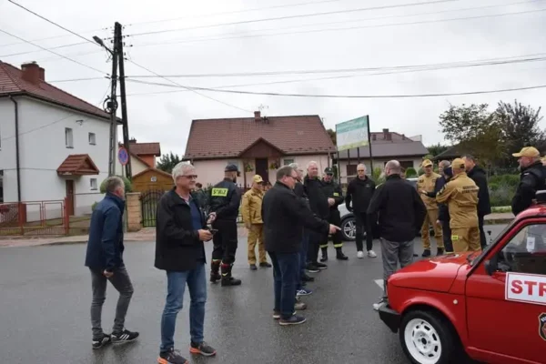 Strażacy z Niemiec z wizytą w gminie Łapanów. Wymiana doświadczeń i wspólne szkolenie