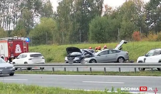 Zderzenie na A4 pod Bochnią – jeden pas zablokowany w kierunku Krakowa