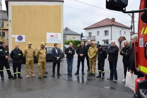 Strażacy z Niemiec z wizytą w gminie Łapanów. Wymiana doświadczeń i wspólne szkolenie