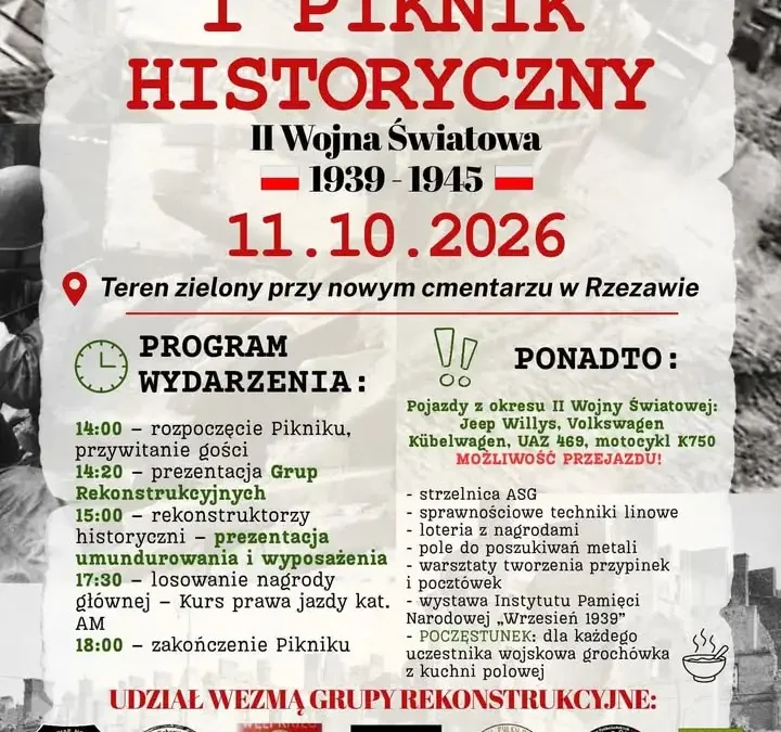 I Piknik Historyczny w Rzezawie – historia II wojny światowej na wyciągnięcie ręki