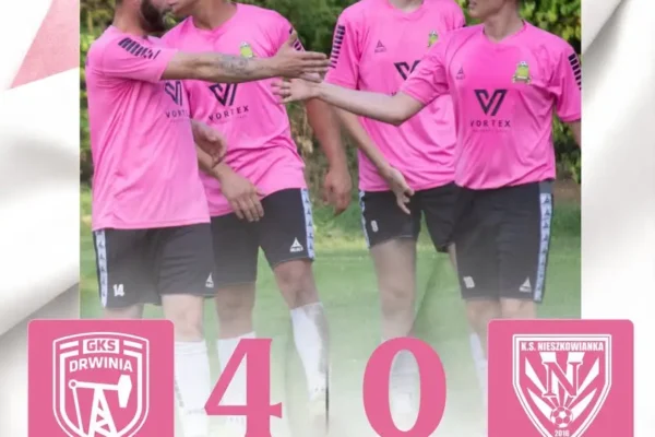 GKS Drwinia rozbił Nieszkowiankę 4:0. Długoszewski z dublem