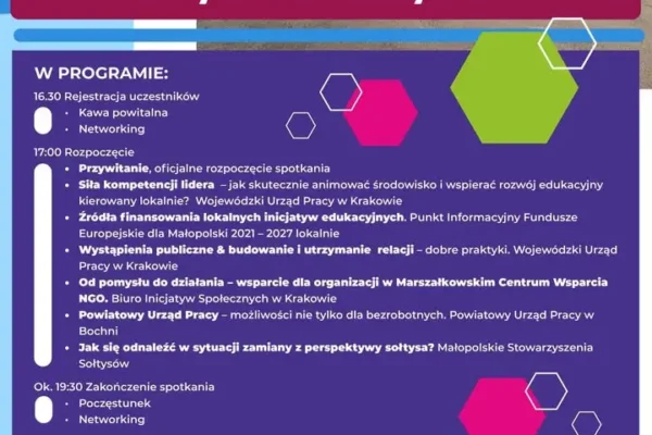 Warsztaty dla lokalnych liderów z gminy Drwinia – już dziś!