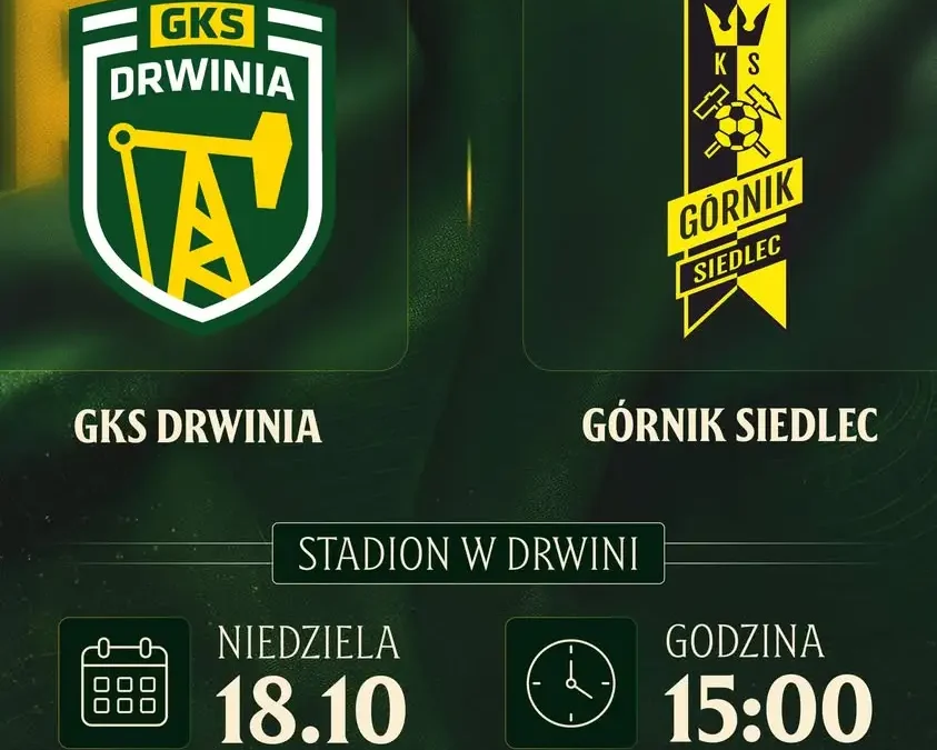 GKS Drwinia przed kluczowym meczem z Górnikiem Siedlec w 10. kolejce A Klasy