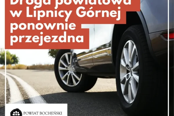Lipnica Górna: droga powiatowa znów przejezdna po ułożeniu asfaltu