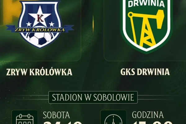 GKS Drwinia przed wyjazdem do Sobolowa: walka o punkty z Zrywem Królówka