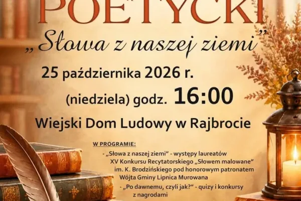 Wieczór Poetycki w Rajbrocie – podsumowanie konkursu recytatorskiego