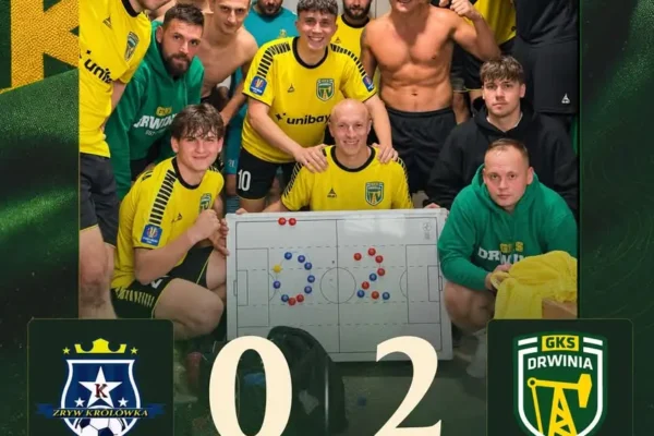 Drwinia wygrywa w Sobolowie 2:0 w nerwowym meczu ze Zrywem Królówka