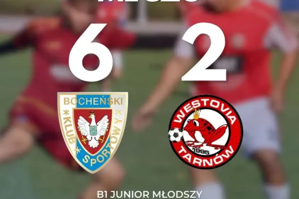 Juniorzy młodsi BKS Bochnia wysoko pokonali Westovię Tarnów